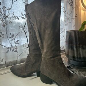 Born NWT Felicia Suede Lace-Up Brown Boots